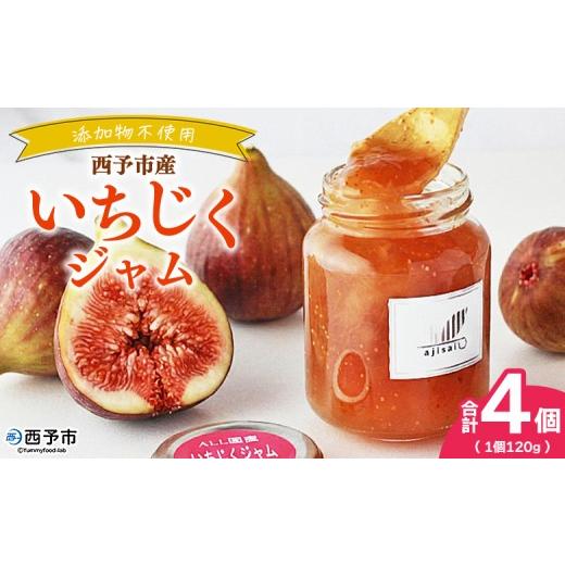 ふるさと納税 ジャム 愛媛県 西予市 いちじくジャム 120g×4個 ペクチン・添加物不使用 西予市産 国産 フルーツジャム ヨーグルト トッピング 朝食 イチジク …