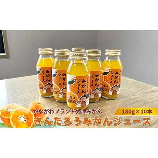 ふるさと納税 果汁飲料 みかん 神奈川県 山北町 かながわブランド大津みかん きんたろうみかんジュース 180g×10本 ジュース みかん 神奈川県 山北町