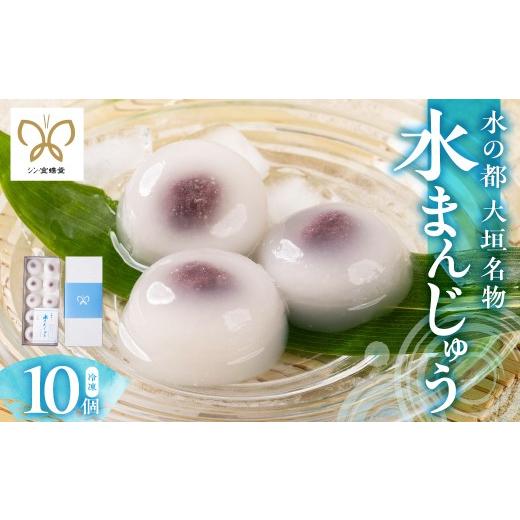 ふるさと納税 菓子 饅頭 岐阜県 大垣市 冷凍 大垣名物 水まんじゅう 10個入り 和菓子 饅頭 お饅頭 金蝶堂 岐阜県 大垣市 10個入り