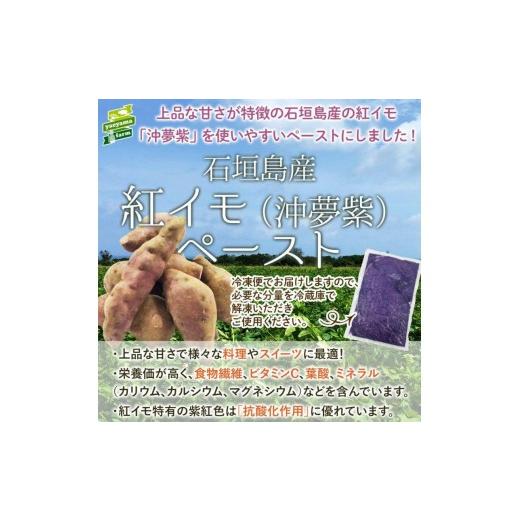 ふるさと納税 野菜類 サツマイモ 沖縄県 石垣市 石垣島産紅芋「沖夢紫」ペースト 3kg | 沖縄県 石垣市 石垣島 南国 紅イモ スイーツ 料理の画像
