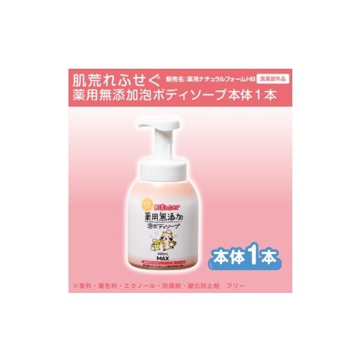 ふるさと納税 石鹸 奈良県 橿原市 薬用無添加泡の石けんボディソープ ボトル1本 離島への配送不可