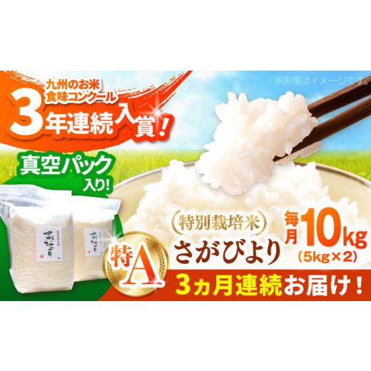 ふるさと納税 米 さがびより 佐賀県 白石町 令和7年産 3回定期便 九州米・食味コンクール3年連続入賞 こだわりのさがびより 10kg×3回(白米) 白浜農産 米 3…