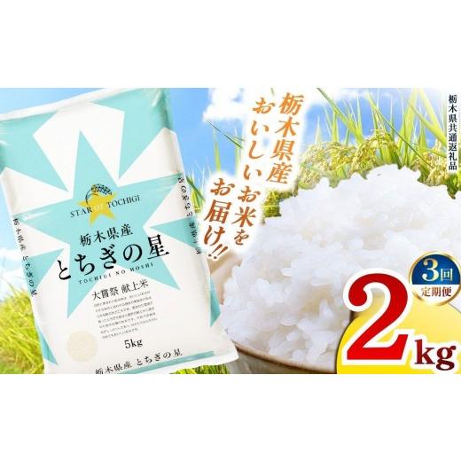 ふるさと納税 米 栃木県 矢板市 定期便3回 栃木県産 お米 とちぎの星 2kg | 栃木県 矢板市 栃木県共通返礼品 定期便3回 とちぎの星 2kg | 18,000円