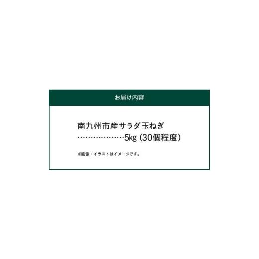 ふるさと納税 野菜類 玉ねぎ 鹿児島県 南九州市 春を告げるサラダ玉ねぎ5kg 1726404の画像