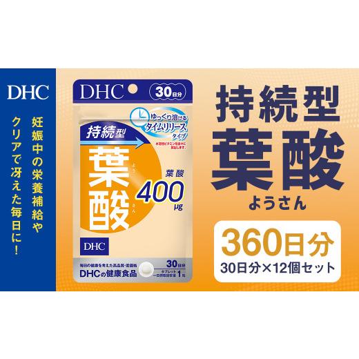 ふるさと納税 健康食品 岩手県 二戸市 75712_DHC 持続型 葉酸 30日分 12個セット (360日分)