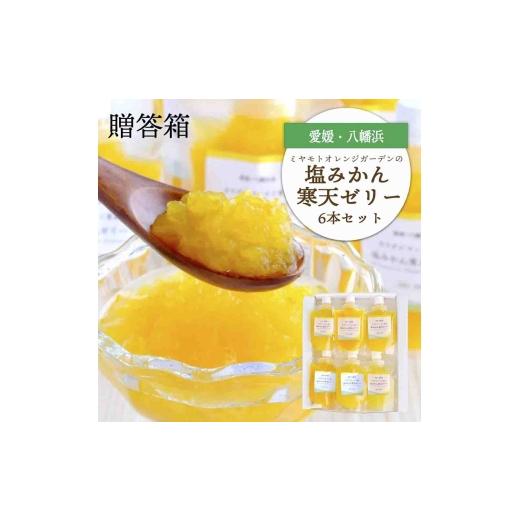ふるさと納税 菓子 ゼリー 愛媛県 八幡浜市 まるごと塩漬けにしたみかんを使用 塩みかん寒天ゼリー6 本セット ギフト箱入 C25-61 1231054 YW