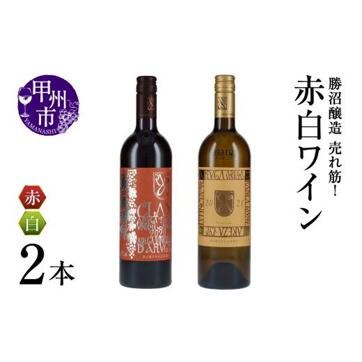 ふるさと納税 ワイン セット 山梨県 甲州市 勝沼醸造 売れ筋 赤白ワイン2本セット(KSB)B17-655 ワイン 白ワイン 赤ワイン 甲州市 山梨県