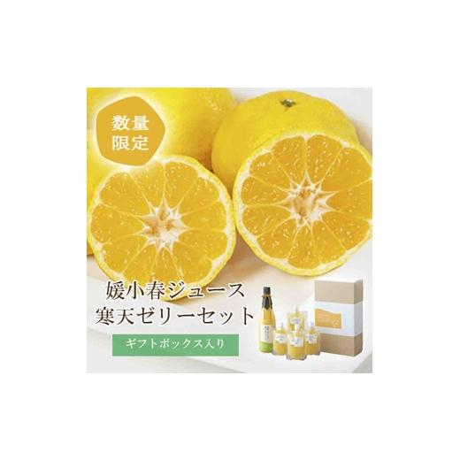 ふるさと納税 菓子 ゼリー 愛媛県 八幡浜市 愛媛でしか栽培できない希少柑橘 媛小春(ひめこはる)のジュースと寒天ゼリーセット D25-84 _柑橘 フルーツ 果物 く…