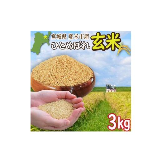 ふるさと納税 米 宮城県 登米市 令和7年産 宮城県登米市産 ひとめぼれ 玄米 3kg お米 おこめ 米 コメ 白米 ご飯 ごはん おにぎり お弁当 ブランド米 有限会社…