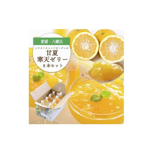 ふるさと納税 菓子 ゼリー 愛媛県 八幡浜市 ほろ苦く甘酸っぱいさわやかな味わい 愛媛産 甘夏寒天ゼリー 8本セット C25-228 _ゼリー みかんゼリー 甘夏 甘夏寒…