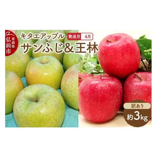 ふるさと納税 りんご 青森県 弘前市 26年4月クール便発送 りんご サンふじ・王林 訳あり 約3kg CA貯蔵 キタエアップル 不揃い 規格外 アップル 産地直送 青森…