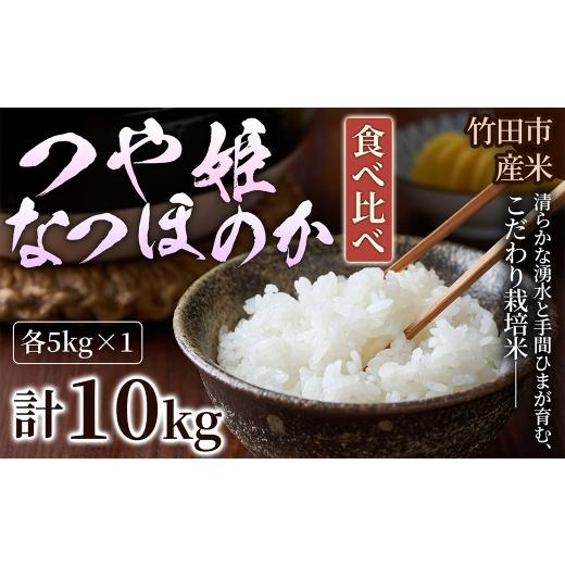 ふるさと納税 米 つや姫 大分県 竹田市 人気の2銘柄を食べ比べ 厳選国産米 2種セット つや姫 × なつほのか ( 各5kg 計10kg )