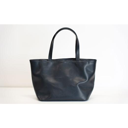 ふるさと納税 カバン トートバッグ 兵庫県 赤穂市 ネイビー ショート トートバッグ / 本革 牛革 鞄 皮革 カバン トートバッグ 収納 ネイビー