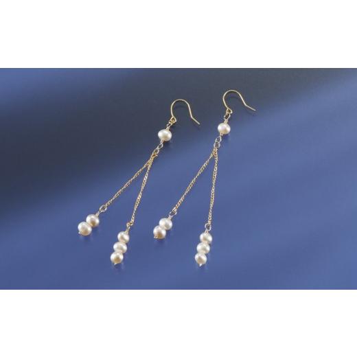 ふるさと納税 アクセサリー ピアス 大阪府 大東市 102506-2 K14GF金張りピアス「淡水パール」