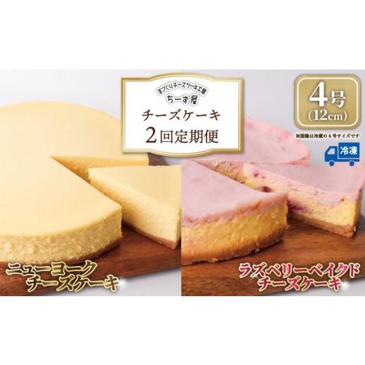 ふるさと納税 ケーキ・カステラ チーズケーキ 高知県 安芸市 チーズケーキ 2回定期便 食べ比べ ( ニューヨークチーズケーキ / ラズベリー ) 4号 12cm ベイク…