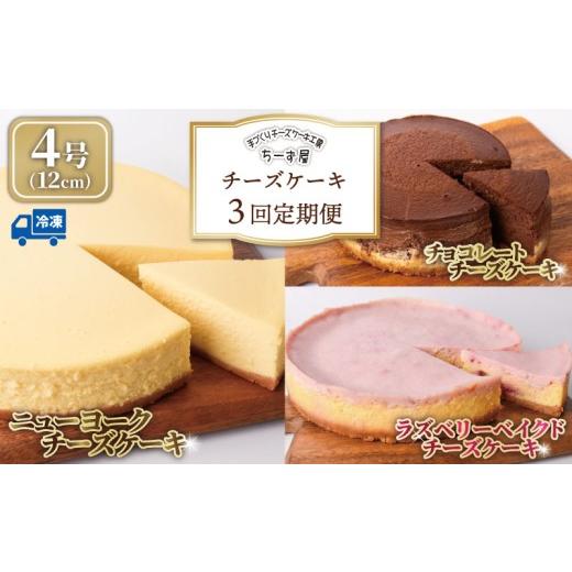 ふるさと納税 ケーキ・カステラ チーズケーキ 高知県 安芸市 チーズケーキ 3回定期便 食べ比べ ( ニューヨークチーズケーキ / ラズベリー / チョコ ) 4号 12…