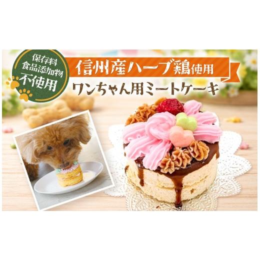 ふるさと納税 加工品等 長野県 原村 デコレーション ミート ケーキ ( 犬用 ) | 犬 おやつ プレゼント 誕生日 信州産 ハーブ鶏 肉 手作り 保存料不使用 冷凍 信…