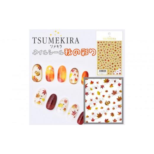 ふるさと納税 ファッション 愛知県 名古屋市 ツメキラ ネイルシール 1枚 秋の彩り ネイルアート ジェルネイルに埋め込む レジン パーツ用品 秋の彩り