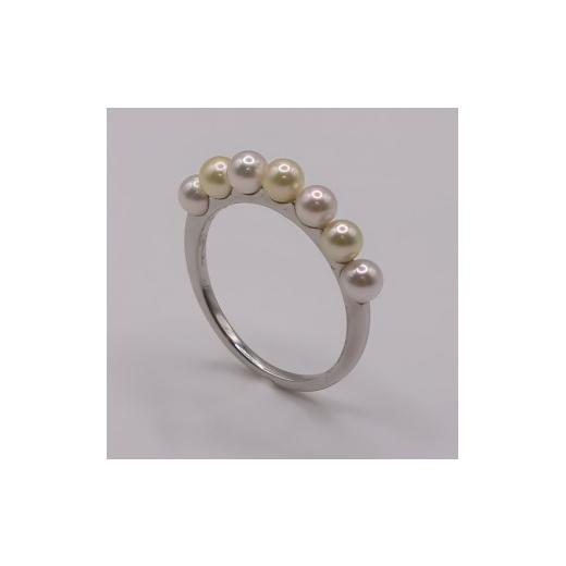 ふるさと納税 アクセサリー リング 三重県 伊勢市 2037 Pt 900 あこやベビー本真珠 3.5〜4.0mm リング