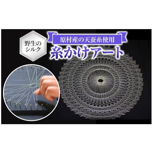 ふるさと納税 インテリア・絵画 長野県 原村 野生のシルク 繊維のダイヤモンド 天蚕糸の糸かけアート | ピアス シルク 天蚕糸 信州 八ヶ岳 長野県 諏訪郡 原村