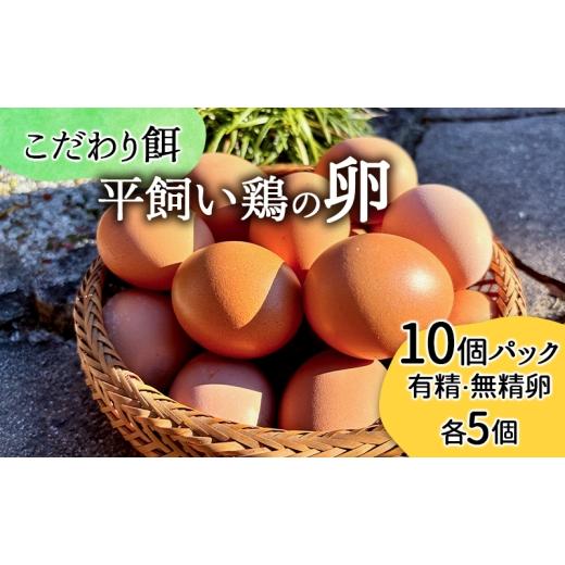 ふるさと納税 卵(鶏、烏骨鶏等) 兵庫県 加西市 卵 こだわり餌の平飼い鶏の卵 10個パック(有精・無精卵各5個)Mサイズ以上 鶏卵 たまご 平飼い
