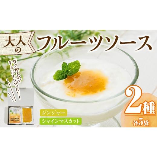 ふるさと納税 ジャム 大分県 宇佐市 フルーツソース2種(合計400g・40g×各5個) ジンジャー シャインマスカット フルーツ ヨーグルトソース 低糖度 ソース ヨー…