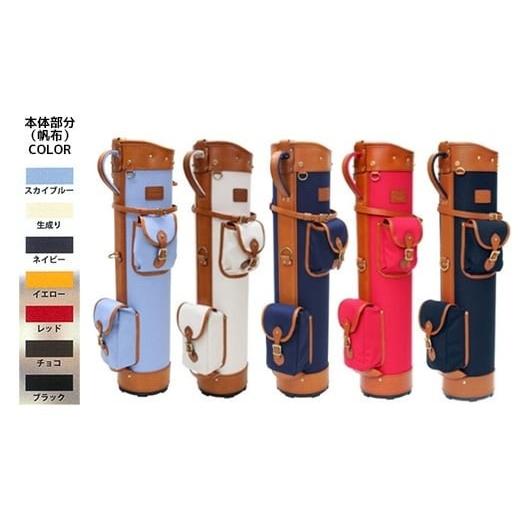 ふるさと納税 ゴルフグッズ バッグ・ケース 埼玉県 さいたま市 小山ゴルフバック製作所 キャディバッグ CB-19 帆布×PVC チョコ 11100-0998 チョコ