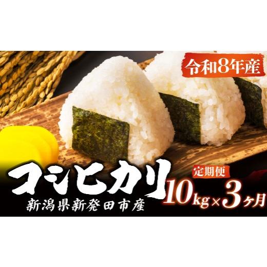 ふるさと納税 米 コシヒカリ 新潟県 新発田市 令和8年産 先行予約 コシヒカリ 定期便 10kg 3か月 新潟 3回 3カ月 コンテスト入賞米 定期便 減農薬 特栽米 新…