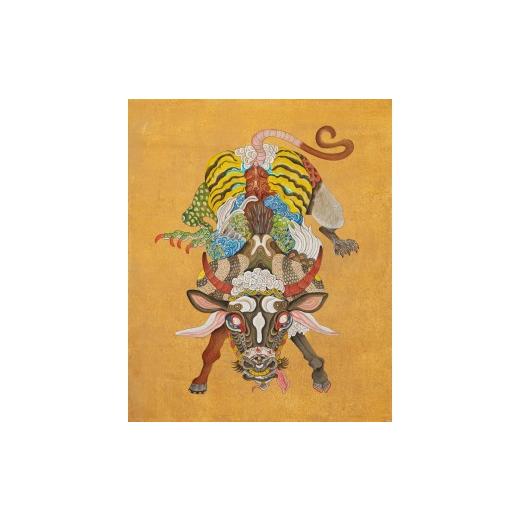 ふるさと納税 雑貨・日用品 絵画 神奈川県 相模原市 feebee「変化しつつ循環するもの丑 Cycle of Transformation -Ox-」