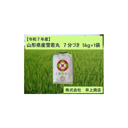 ふるさと納税 米 山形県 川西町 令和7年産山形県産雪若丸 7分づき5kg×1袋 1728608