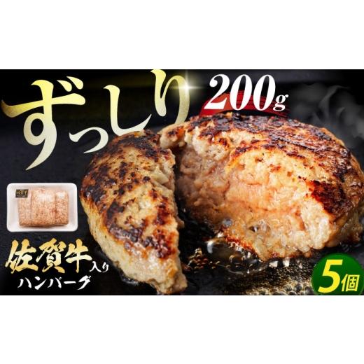 ふるさと納税 牛肉 ハンバーグ 佐賀県 江北町 2026年5月発送 佐賀牛ハンバーグ 200g×5個 肉のかわの HAS040 2026年5月発送