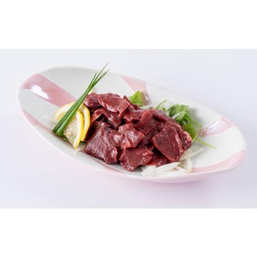 ふるさと納税 馬肉 熊本県 合志市  全12回定期便 熊本 馬刺し 心臓（ハツ）切り落とし 約500g（約100g×5P) 株式会社 千興ファーム AYAF182の画像