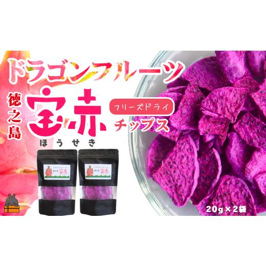 ふるさと納税 果物類 鹿児島県 徳之島町 2566 ドラゴンフルーツ 徳之島 宝赤(ほうせき)フリーズドライ(チップス×2袋)( フルーツ 果物 フリーズドライ ド…