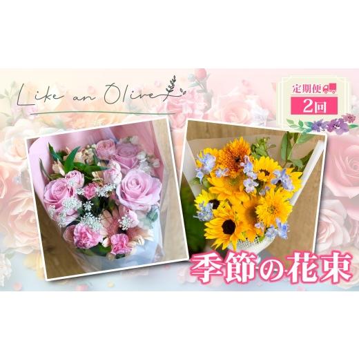 ふるさと納税 花・苗木 花束 新潟県 糸魚川市 定期便 季節の花束 (毎月定期便) 選べる回数:2回 フラワーアレンジメント アレンジメント 季節の花 生花 …