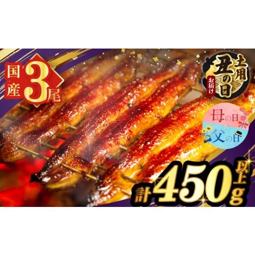 ふるさと納税 うなぎ 宮崎県 都農町 母の日までにお届け 数量限定 うなぎ蒲焼3尾(さんしょう・たれ付き)計450g以上 鰻 魚 魚介 加工品 国産_T026-0145-MA 3尾…