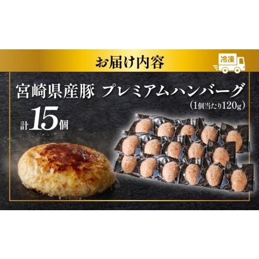 ふるさと納税 肉 ハンバーグ 宮崎県 都農町 母の日までにお届け 数量限定 宮崎県産豚プレミアムハンバーグ(計15個) 肉 豚肉 加工品 惣菜 国産_T001-0115-MA …
