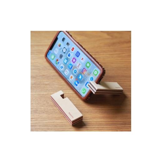 ふるさと納税 雑貨・日用品 石川県 七尾市 スマートフォンスタンド 2色セット 本革 ハンドメイド