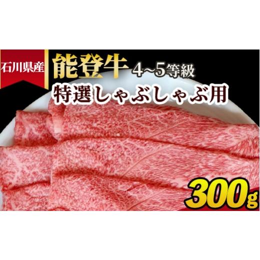 ふるさと納税 牛肉 しゃぶしゃぶ 石川県 七尾市 石川県産 能登牛(4〜5等級)特選しゃぶしゃぶ用 300g