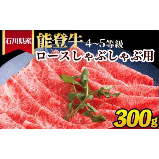 ふるさと納税 牛肉 しゃぶしゃぶ 石川県 七尾市 石川県産 能登牛(4〜5等級)ロースしゃぶしゃぶ用 300g