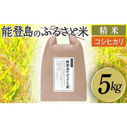 ふるさと納税 米 コシヒカリ 石川県 七尾市 能登島のふるさと米 コシヒカリ5kg 精米 2026年1月上旬〜7月中旬頃に順次発送予定