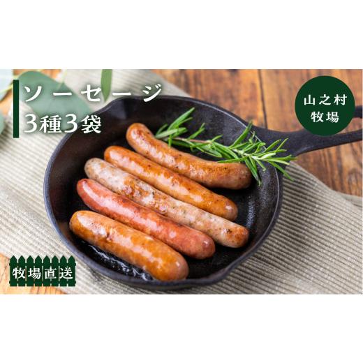 ふるさと納税 肉 ソーセージ 岐阜県 飛騨市 [母の日 5/7〜10日お届け対応]＼好みで選べる /燻製ソーセージ 3種3袋セット / 食べ比べ 選べる あらびき バ…