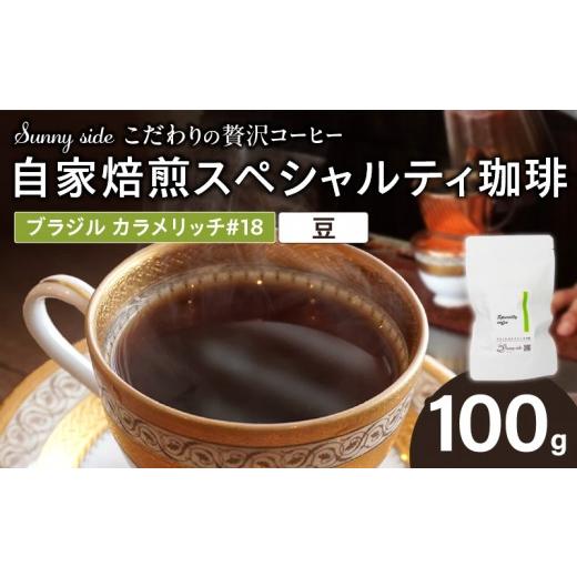 ふるさと納税 コーヒー コーヒー豆 愛知県 小牧市 こだわりの贅沢コーヒー 「Sunny side」の自家焙煎スペシャルティ珈琲 ブラジル カラメリッチ #18(100g)…