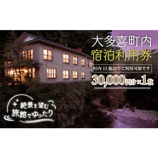 ふるさと納税 宿泊券 旅館・民宿 千葉県 大多喜町 W10013 大多喜町内宿泊利用券30000円分 1枚