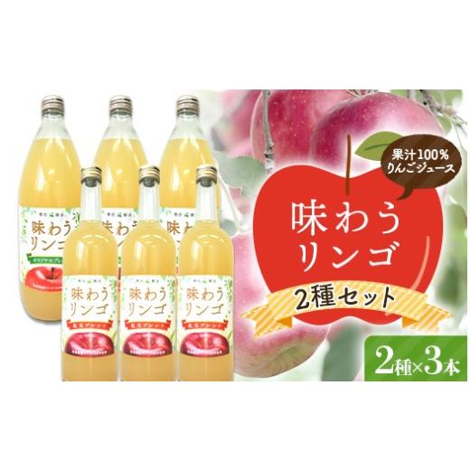 ふるさと納税 果汁飲料 りんご 青森県 南部町 味わうりんご りんごジュース 2種セット 各3本セット 荒谷商店 リンゴジュース ジュース 100% 青森りんご リンゴ…