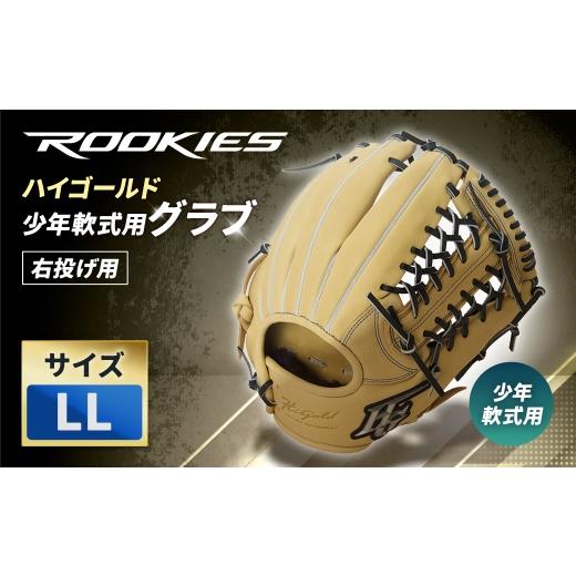 ふるさと納税 スポーツ・アウトドア 神奈川県 大和市 ハイゴールド少年軟式用グラブ / LL / キャメル / 右投げ / ROOKIES / RKG-13LL レザー 軽さ 野球 …