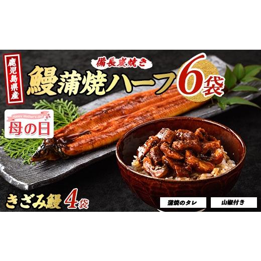 ふるさと納税 うなぎ 鹿児島県 指宿市 母の日ギフト 鹿児島県産 うなぎハーフ6袋ときざみ4袋のセット(奈良/IB020-005m) うなぎ 鰻 ウナギ 蒲焼 国産 鹿児島…