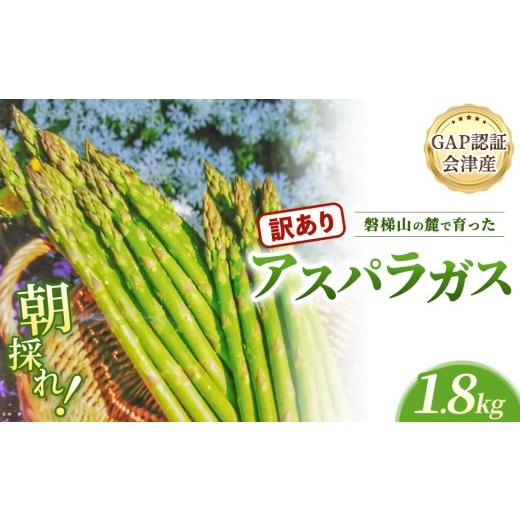 ふるさと納税 野菜類 アスパラガス 福島県 猪苗代町 朝採れ 当日発送 訳あり アスパラガス 1.8kg | 家庭用 規格外 甘い 生産者直送 産地直送 野菜 はんざわエ…