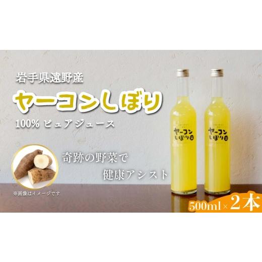 ふるさと納税 果汁飲料 岩手県 遠野市 ヤーコンしぼり 500ml 2本 セット 果汁 100% ピュア ジュース / 岩手県 遠野市 道の駅 遠野風の丘 産直 直送 遠野産 ヤ…