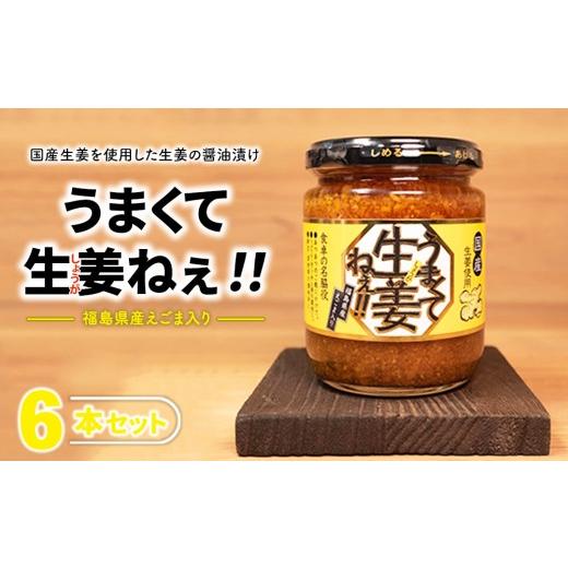 ふるさと納税 調味料・油 たれ 福島県 猪苗代町 うまくて生姜ねぇ 6本セット | しょうが 国産 醤油漬け ごはんのお供 お弁当 調味料 おつまみ 肴 薬味 隠し味 …