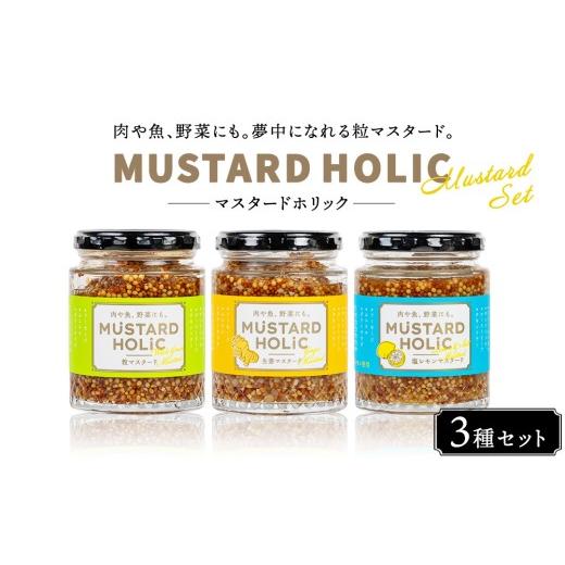 ふるさと納税 調味料・油 福島県 猪苗代町 マスタードホリック 3種セット | マスタード 粒マスタード 生姜 レモン 調味料 料理 チキン サラダ ソーセージ